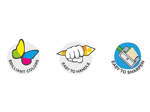 Set de creioane colorate Carioca Pastel 26 buc