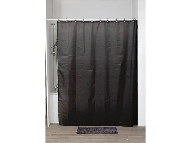 Perdea pentru dus 180X200cm Tendance, poliester, negru