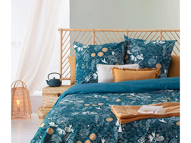 Ceainic din fonta 1l SG Flower, albastru