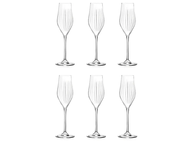 Set 6 pahare pentru sampanie Timeless 230 ml