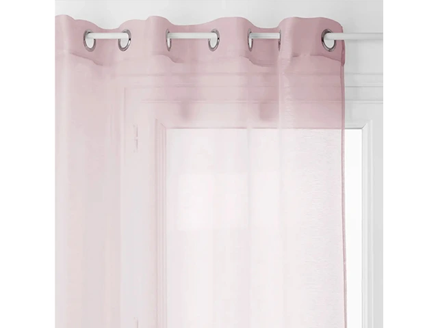 Perdea transparenta 135X240cm Atmosphera Moly, roz, poliester