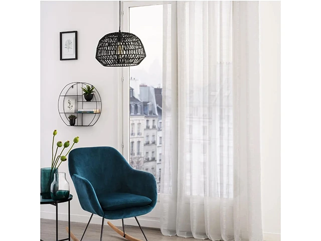 Perdea transparenta 140X240cm Atmosphera Louis, alba, poliester