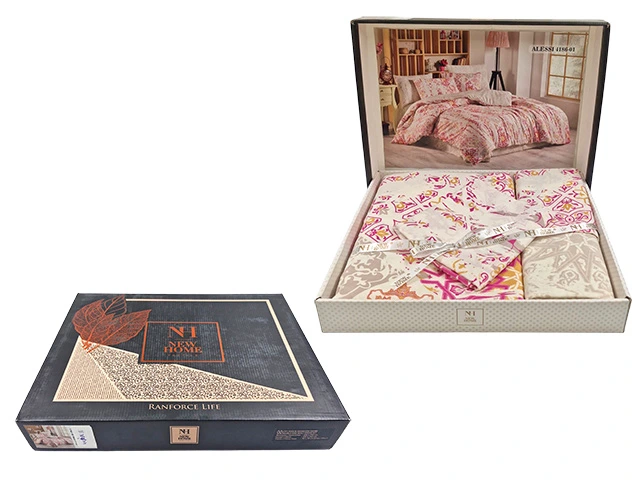 Lenjerie de pat 2 persoane NH Ranforce Alessa, policoton