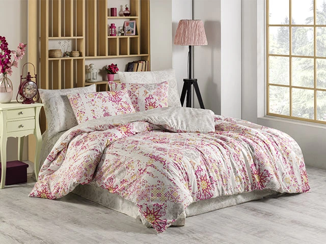 Lenjerie de pat 2 persoane NH Ranforce Alessa, policoton