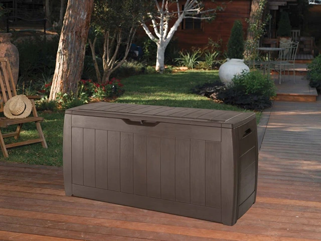 Lada pentru depozitare Keter Hollywood 270l, 117.5X45X57.3 cm, brun