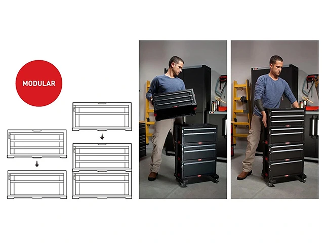 Organizator pentru instrumente 56.2X28.9X26.2cm Keter PRO cu sertar
