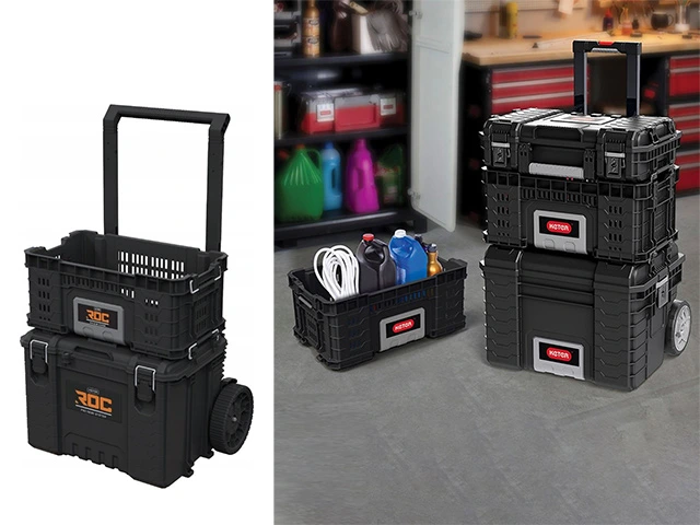 Lada pentru instrumente 56.4X27.6X34 cm Keter ROC Pro Gear, fara capac, neagra