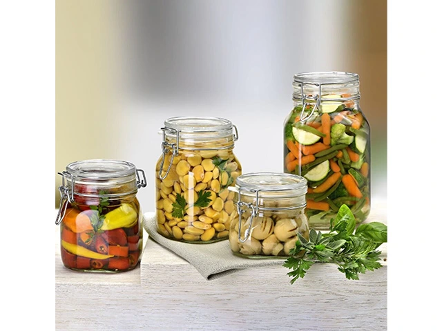 Borcan pentru pastrare/conservare Fido 1l, cu capac clema