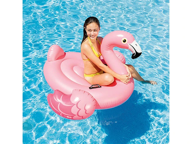 Saltea gonflabilă pentru apa Flamingo cu mânere, 178x135x70 cm, până la 40 kg, 14+