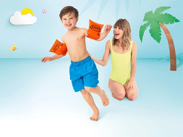 Mansoanele de inot gonflabile 23x15 cm, 3-6 ani