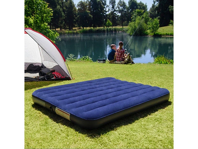 Saltea gonflabila Velur Classic 152x203x25cm, până la 272 kg