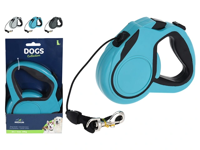 lesa-ruleta pentru caini Dogs 8m, max 35kg, 3culori