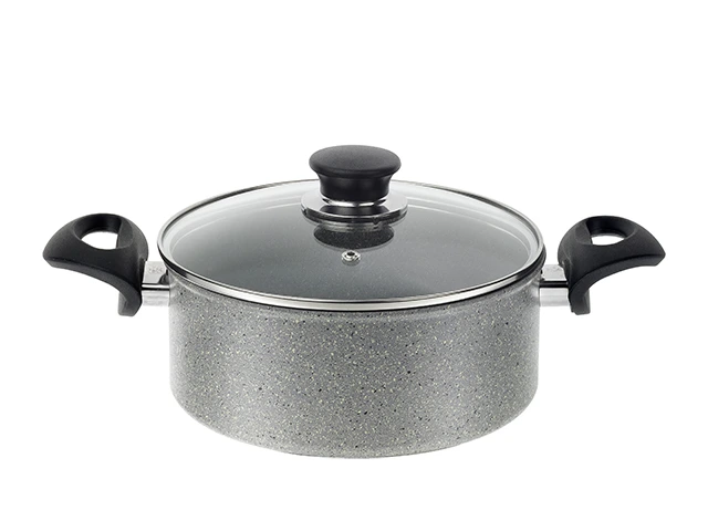Cratita cu capac Ballarini Ferrara Granitium 16cm, 1.3l, inductie