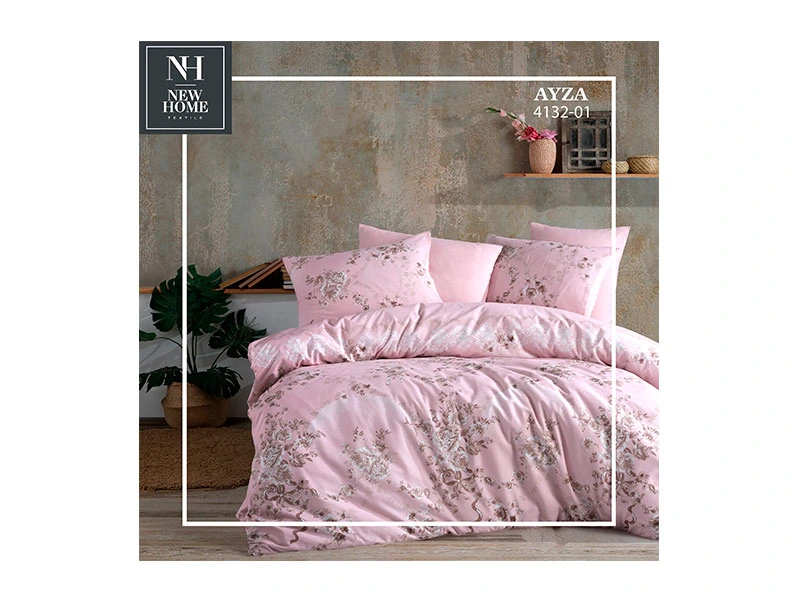 Lenjerie de pat 2pers NH Ranforce Ayza, policoton