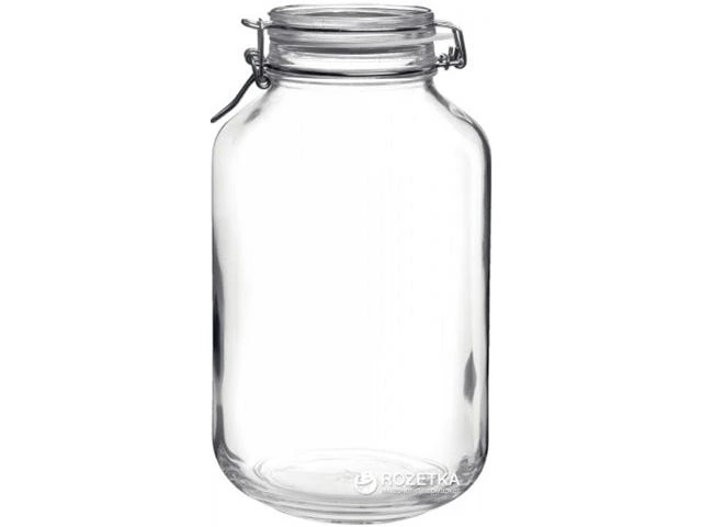 Borcan pentru pastrare/conservare Fido 4l, cu capac clema