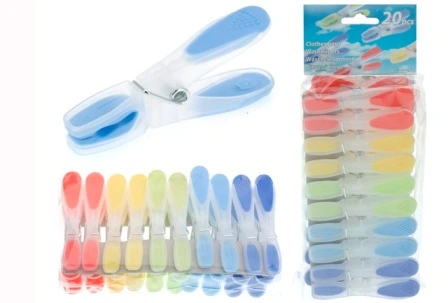 Set cleste pentru haine din plastic Ultra Clean 20buc