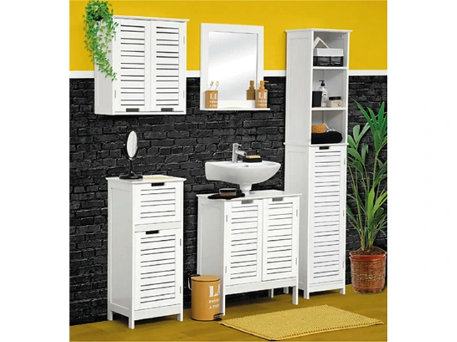Dulap de perete 52X22X53.5cm Tendance Miami, 2 usi, MDF, alb