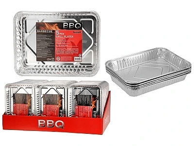 Forme din aluminiu BBQ 5buc, 32X23X4cm