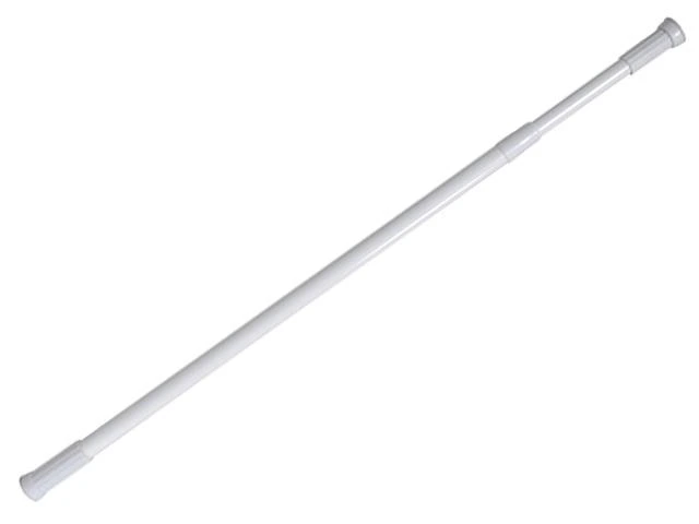 Tijă glisantă pentru perdea MSV 70-120cm albă, aluminiu