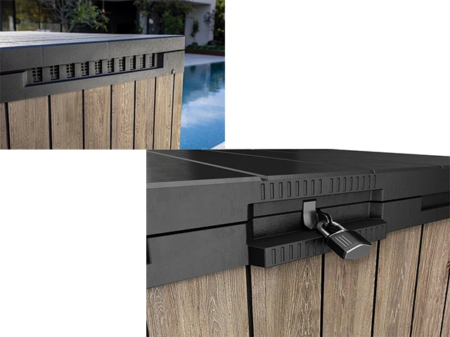 Lada pentru depozitare Deco SIO Darwin 1150l, 141X82X120 cm, frasin