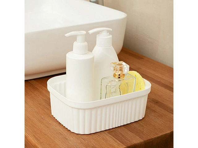 Cutie de depozitare Econova Velvet 1.45l, 19X15X7cm, alb