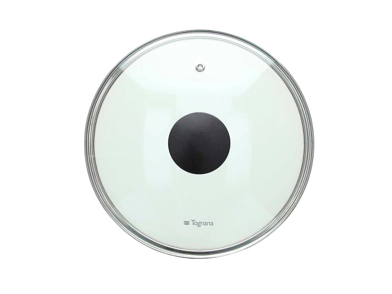 Capac din sticla 16 cm Tognana Space Saving cu degajare aburi, margine metalica