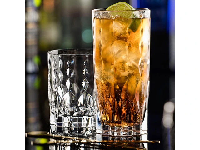 Set 6 pahare tip tumbler Marilyn 350ml, inalte, cristal