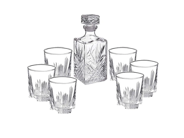 Set garafa 1l si 6 pahare pentru whisky Selecta