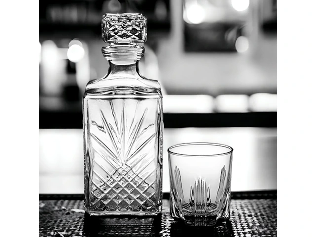 Set garafa 1l si 6 pahare pentru whisky Selecta