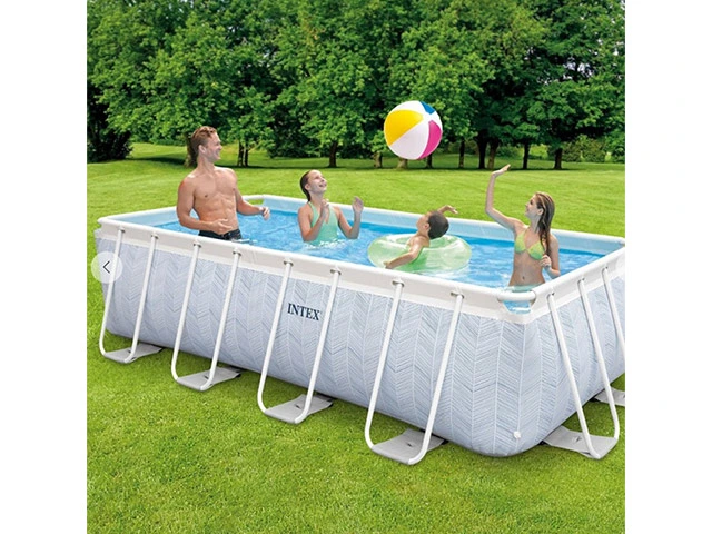 Piscină rectangulară Chevron PRISM FRAMETM 4,00 x 2,00 x 1,00 m,6836 L cu pompa de filtrare