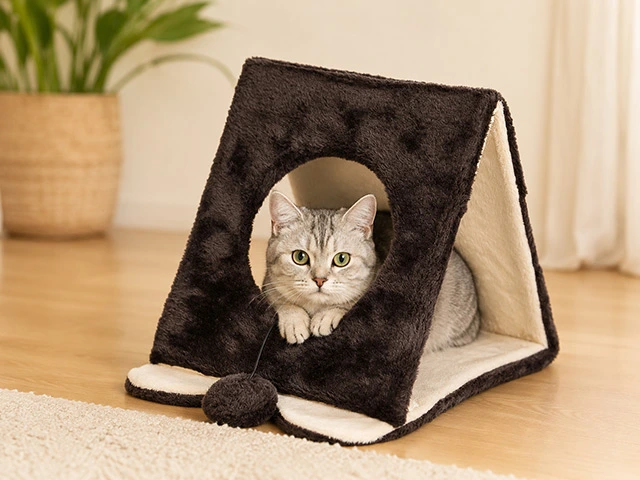 Centru de joc pentru pisici Cats triunghiular, pliabil 24X29X29 cm