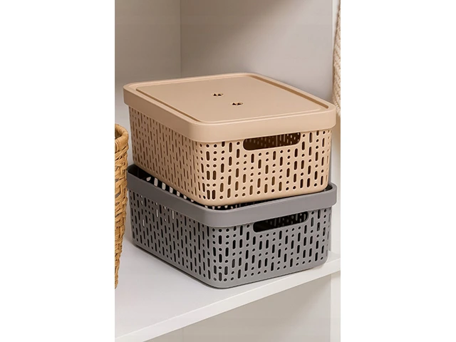 Cos cu capac Morsetta L, 30Х20Х12 cm, gri