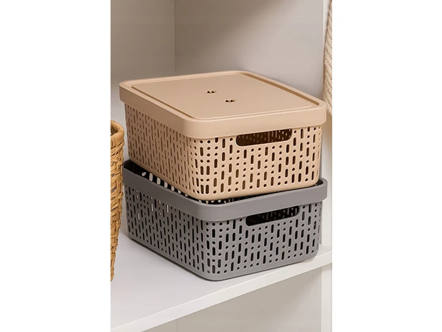 Cos cu capac Morsetta XL, 39.3Х30Х13 cm, alb