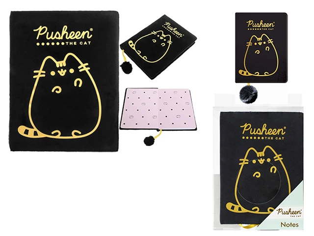 Agenda cu lacat, A5, 96foi,Bambino Pusheen Gold, coperta plus