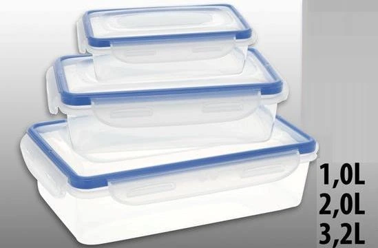 Set containere alimentare EH 3buc 0.4l, 0.8l, 1.4l