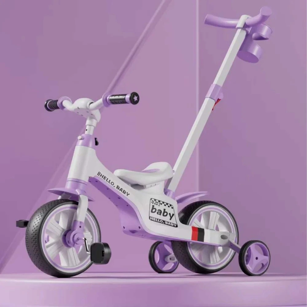 Tricicleta mov 4 in 1, muzica, lumina, max 25kg 2+