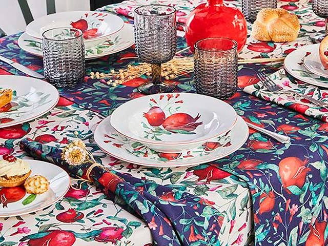 Fata de masa 140X180 cm Andrea Fontebasso Melograno, 100% bumbac