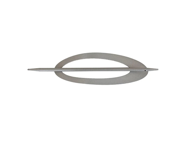 Clip perdea Luance Cosby gri, metal