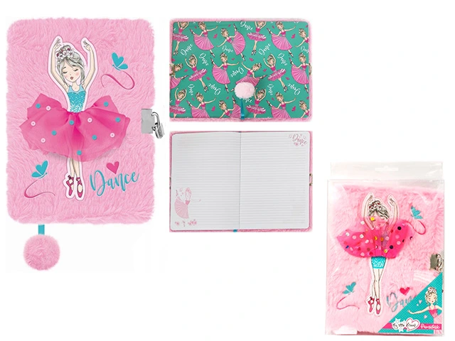 Agenda cu lacat, A5, 96foi, ”Ballerina”, coperta plus