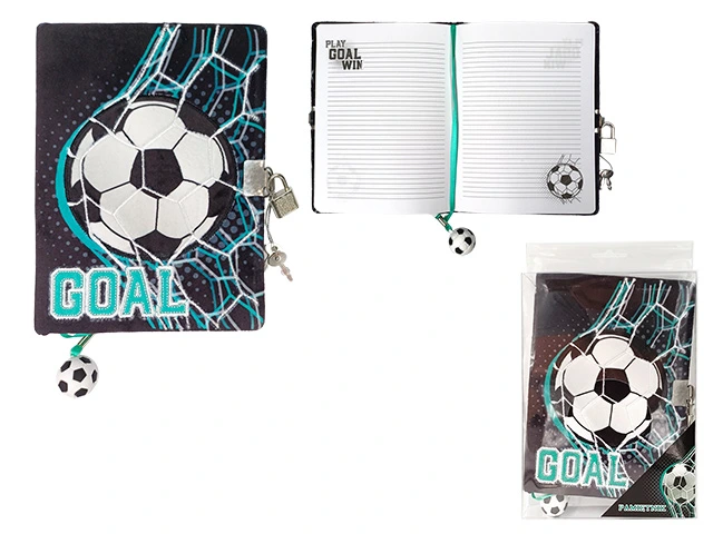 Agenda cu lacat, A5, 96foi,Goal, coperta plus