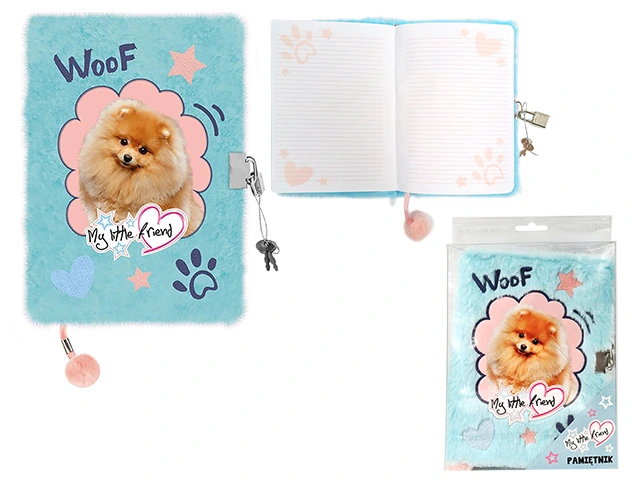 Agenda cu lacat, A5, 96foi,My Little Friend Dog, coperta plus