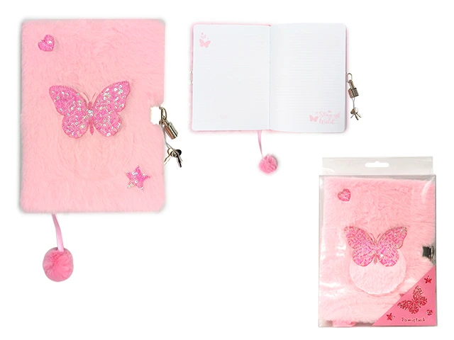 Agenda cu lacat, A5, 96foi, My Little Friend Butterflyt, coperta plus