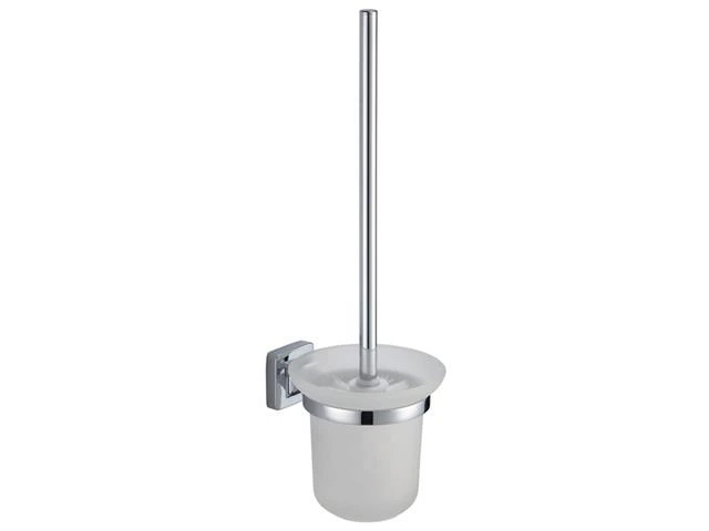 Perie WC cu suport de perete MSV Lucca, crom