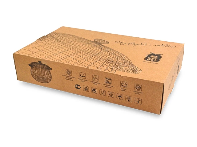 Tigaie emailata antiaderenta Country 24cm, 2.7l, capac sticla
