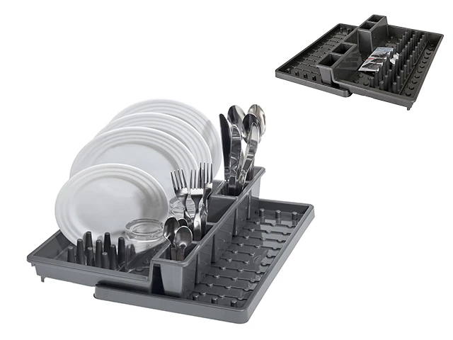 Uscator glisant pentru vesela cu tava Tontarelli Bella 44.7(53)X30X8.8cm