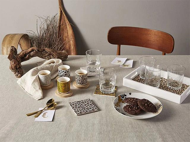 Set suport pentru cani Tognana Savanna 6buc 10X10cm