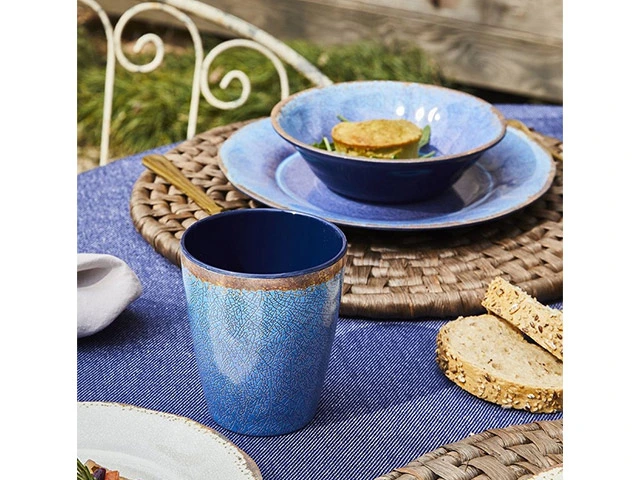 Set vesela Tognana Craquele Blu 16buc. melamin