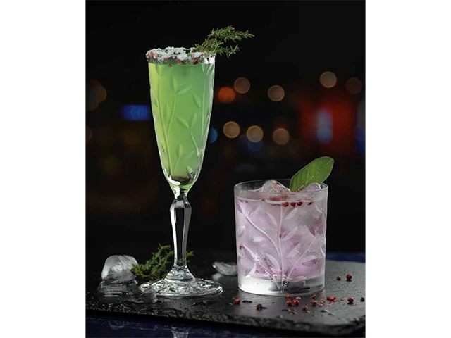 Set 6 pahare tip Tumbler Laurus 330ml, cristal