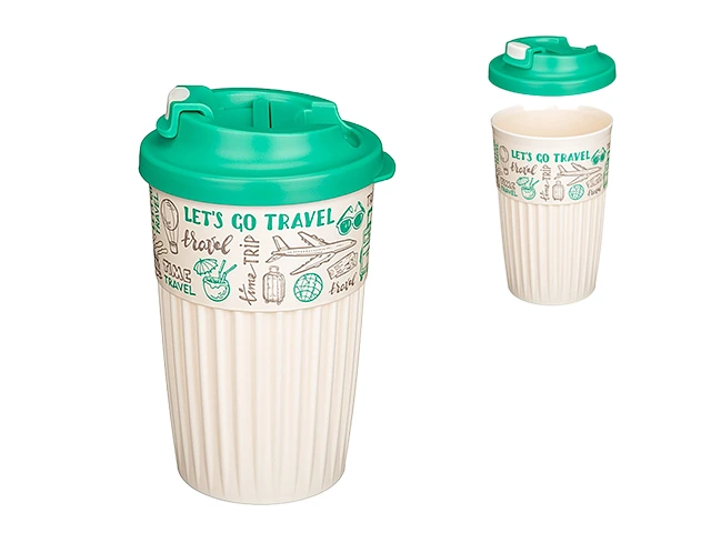 Pahar ToGo cu clapetă Phibo 450ml 