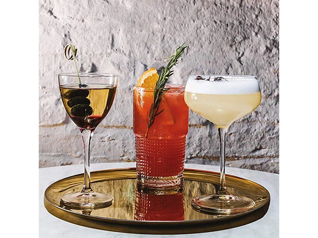Set 4 pahare tip Tumbler Bartender, 405ml, inalte, cristal
